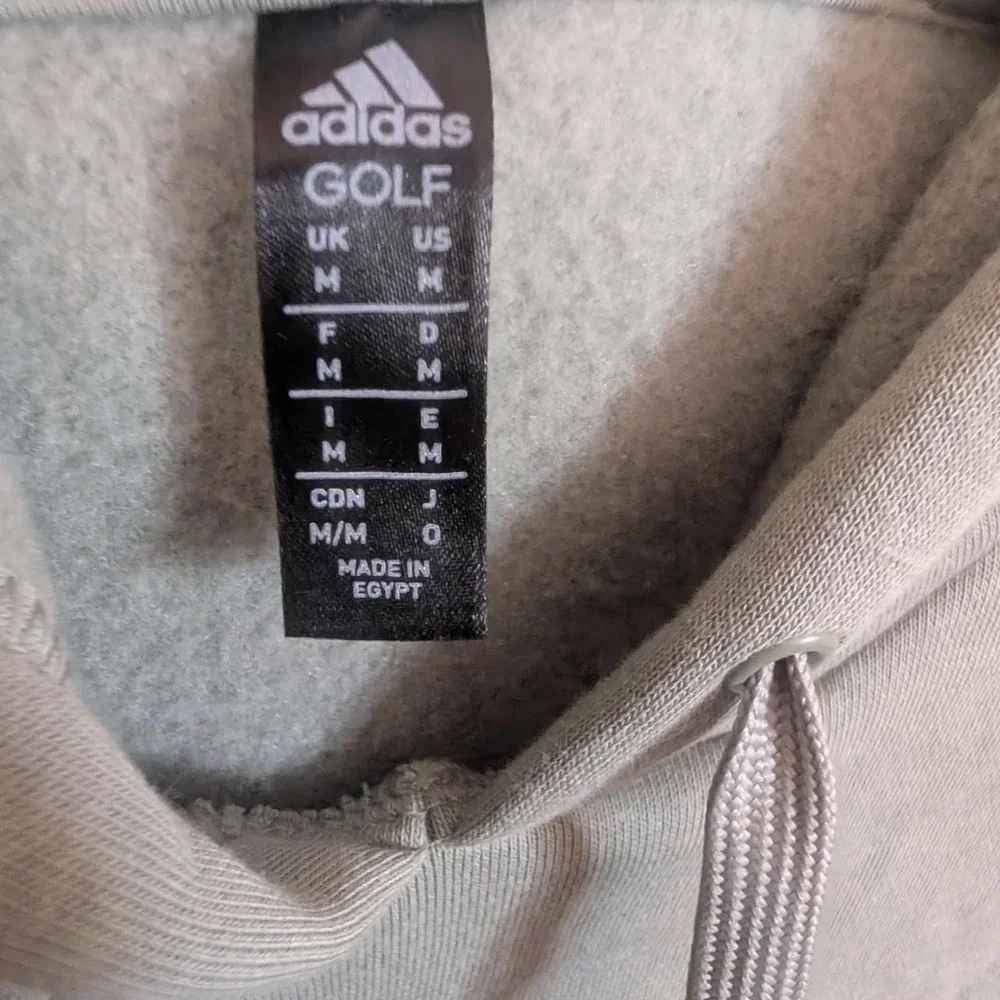 Adidas Golf Mens Hoodie Moss Green Logo Pullover Sweatshirt Medium